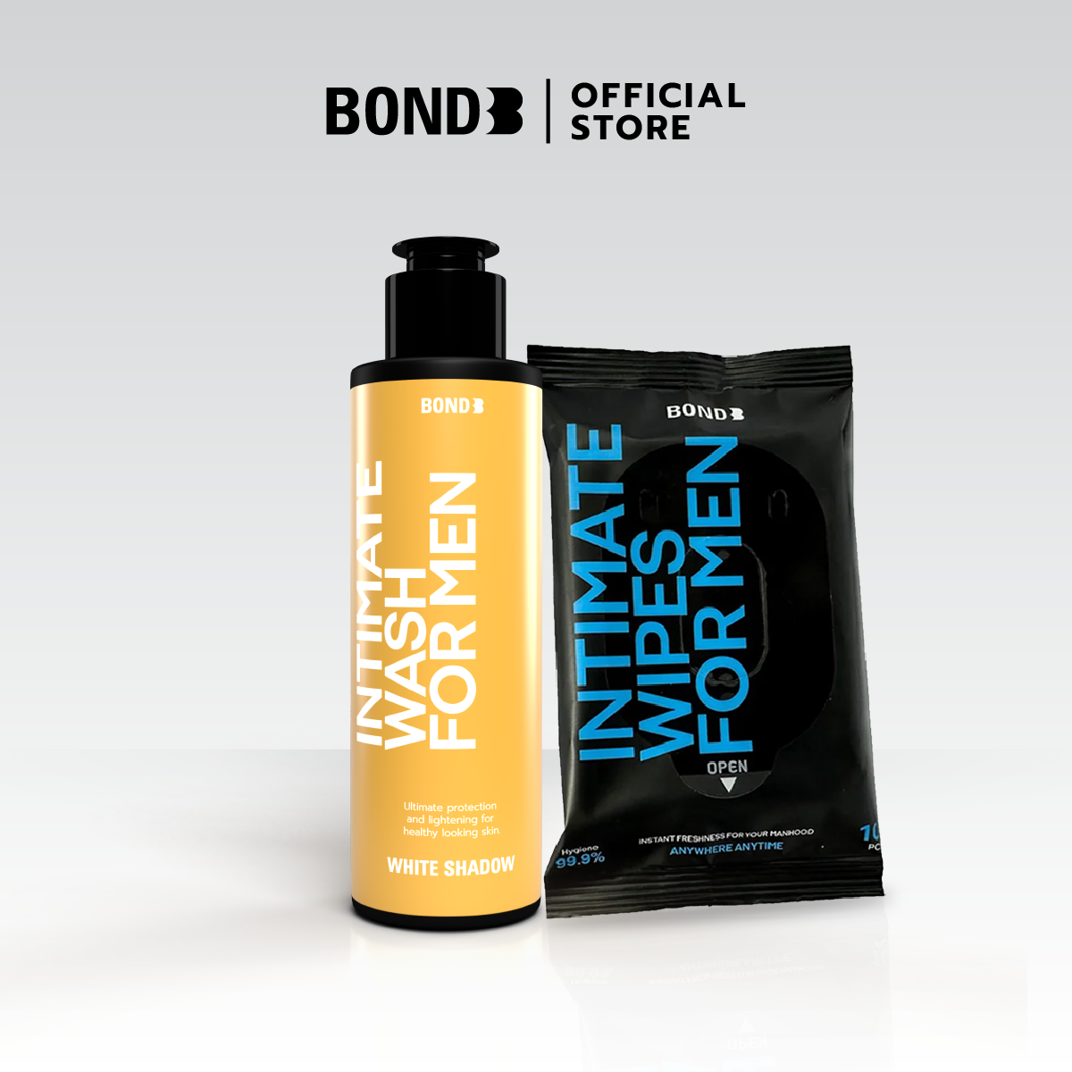 BOND Men's Intimate Wash130 ml.+ BOND Intimate Wipes 1 ห่อ