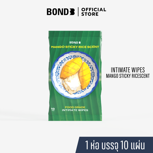 Bond Intimate Wipes Mango Sticky Rice Scent