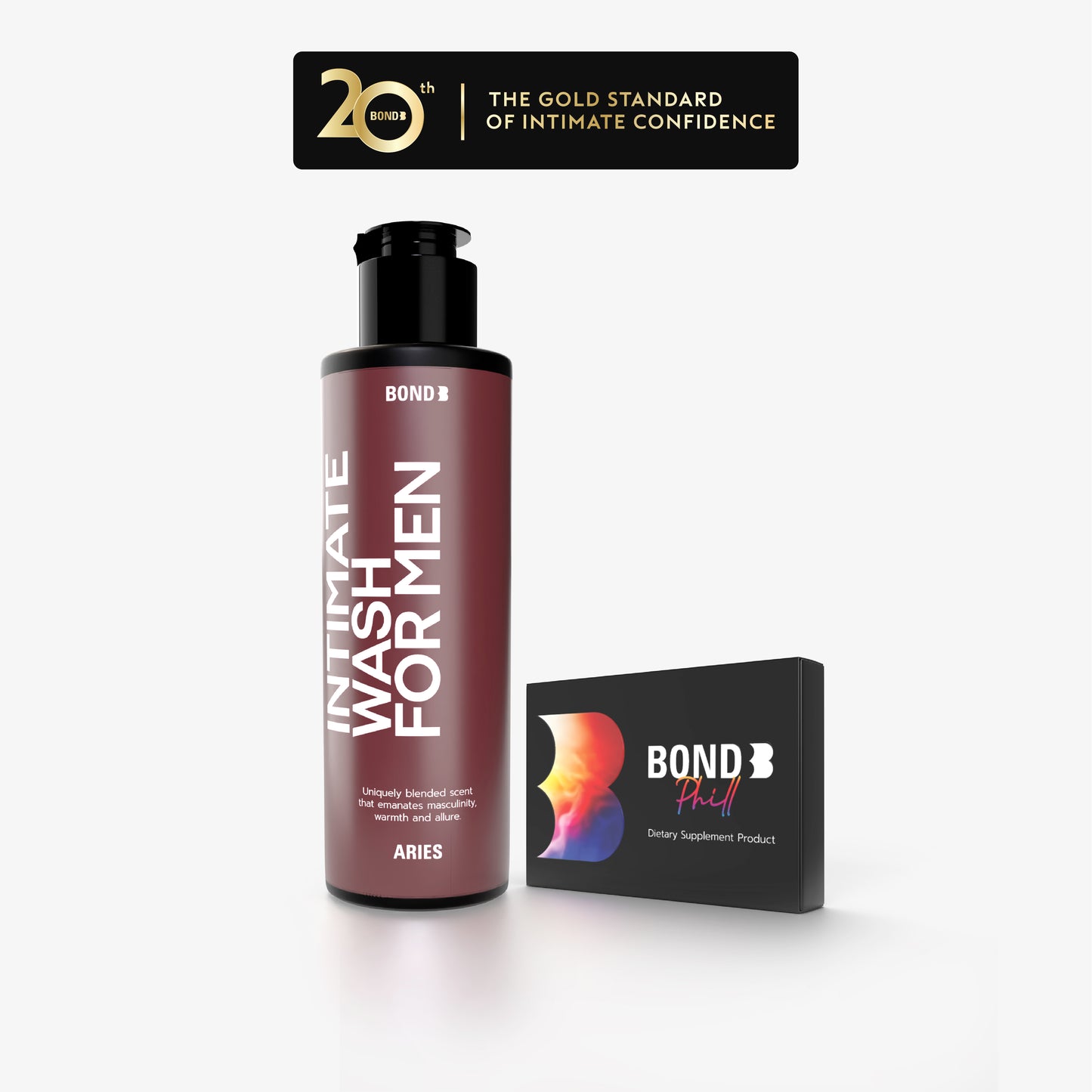 BOND Men's Intimate Wash 130 ml. + BOND Supplement PHILL