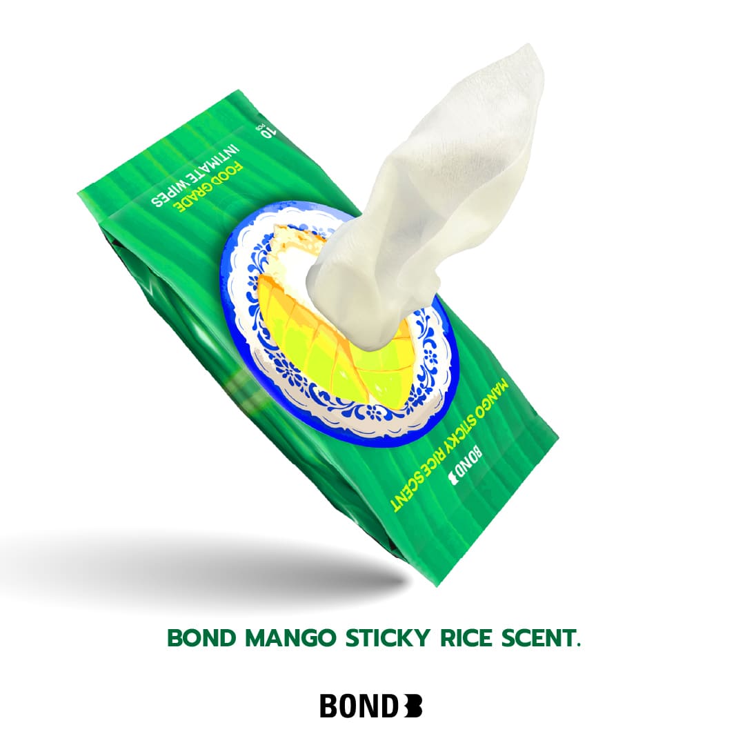 Bond Intimate Wipes Mango Sticky Rice Scent